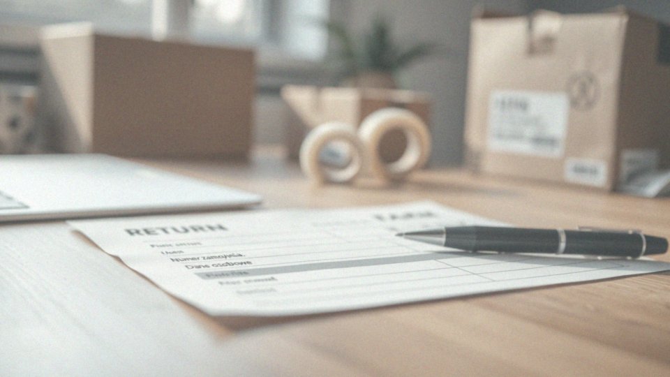 Jakie informacje umieścić w formularzu zwrotu?