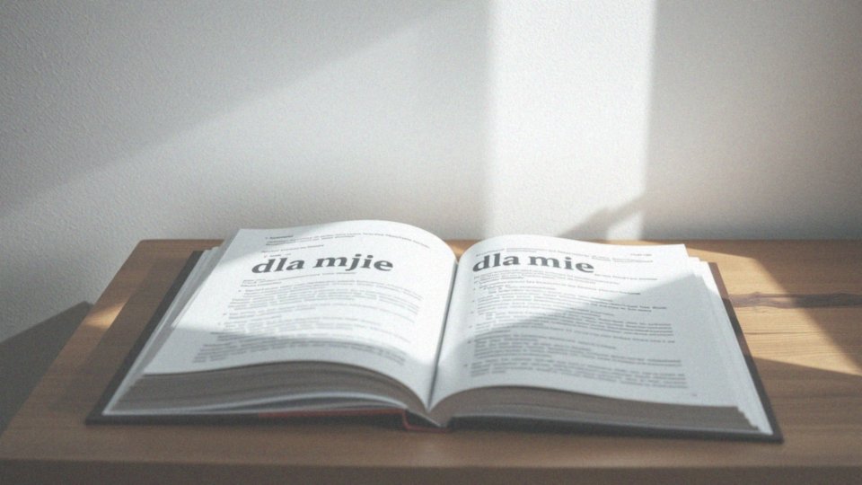 Jakie są zasady pisowni wyrażenia „dla mnie”?